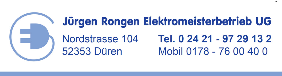 Jürgen Rongen ▪ Elektromeisterbetrieb